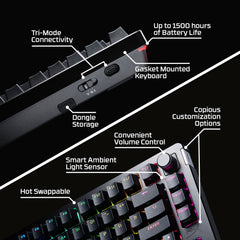 HyperX Alloy Rise 75 Wireless - Gaming Keyboard