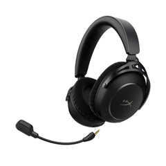 Black cloud alpha 2 gaming headset with microphone on a white background